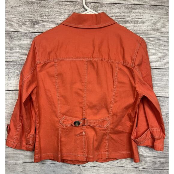 Cold Water Creek Coral Jacket 12P Light weight Women Perfect For Spring & Summer - Picture 3 of 5